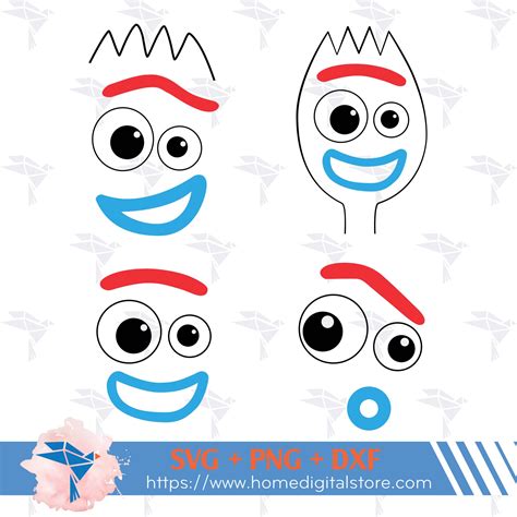 Forky Face Template